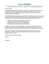 Given the variety of potential emp. Legal Assistant Cover Letter Examples Myperfectresume
