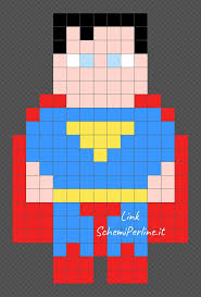 Superman Disegni Bellissimi Facili Con Le Pyssla 13x21 Schemiperline It Lavoretti Invernali Scatoline Fai Da Te Tutorial Schema