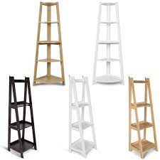 Our home office furniture category offers a great selection of bookcase ladders and more. Display Bookshelf 4 5 Tier Ladder Corner Shelf Book Rack Bookcase Wood Ebay
