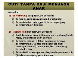 Cuti sakit tidak boleh digunakan bagi maksud menggantikan tempohcuti bersalin kecuali cuti tibi, kusta, barah atau. Surat Memohon Cuti Menjaga Anak 1 Descargar