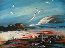 Seascape Poster Color Painting