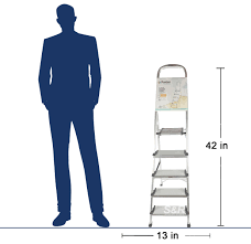 Polder has been offering everyday products with extraordinary design since its launch. Polder 5 Step Foldable Ultralight Ladder 1pc