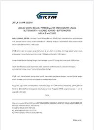 Dengan berbagai macam jenis kereta api yang ada di stasiun malang maka jadwal keberangkatnya pasti akan berbeda. Ktm Berhad Perhatian Jadual Waktu Baharu Perkhidmatan Facebook