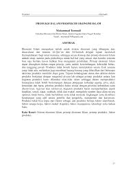 Semoga anda mendapatkan apa yang anda. Https Media Neliti Com Media Publications 70513 Id Produksi Dalam Perspektif Ekonomi Islam Pdf