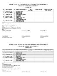 Untuk mengunduh file gunakan tombol download yang tersedia kemudian buka link download yang muncul. Format Daftar Hadir Guru Piket Masnurul