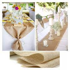 Ce chemin de table en jute couleur naturelle mesure 28 cm de large et 5 m de long. Chemin De Table Toile De Jute Pas Cher 5metre X 26cm