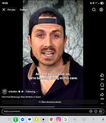 His Final Message Was Written in Sand