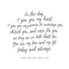 Your Vows As An Art Print Kids Drawn Art By Minted Minted Traditional Wedding Vows Best Wedding Vows Wedding Vows Quotes