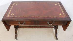 Maybe you would like to learn more about one of these? Sold Leather Top Mahogany Sofa Coffee Table In Antique Regency Style