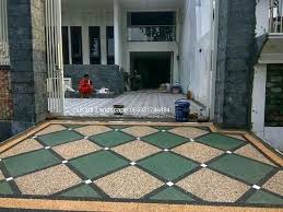 Batu Sikat Carport Pengganti Keramik Batu Minimalis Sikat