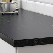Browse our collection to find the right marble worktop for marble is a timeless and classic choice for any kitchen setup. Saljan Worktop Black Marble Effect Laminate 246x3 8 Cm Ikea