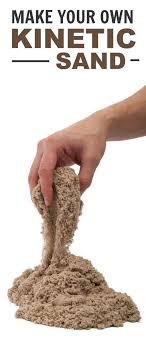 Homemade Kinetic Sand 6 Cups Of Play Sand We Buy Ours At Home Depot 5 For A Huge Bag 1 1 2 Cups Of Co Diy Kinetic Sand Homemade Kinetic Sand Kinetic Sand