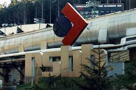 rsbb altenberg rennschlitten und bobbahn oberbarenburg ddr 13 november 1989 park slide park typography