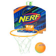 It includes a mini nerf foam basketball and a hoop with a backboard; Nerf Sports Nerfoop Blue Walmart Com Walmart Com