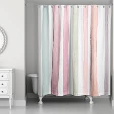 Red Barrel Studio Newburn Watercolor Stripes Single Shower Curtain Wayfair