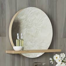 Bathroom mirror shelf toilet roll holder set. Shelf For Solace Oak Mirror