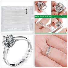 Loose Ring Resizer Reducer Size Adjuster Invisible Jewelry Guard Wedding Ring 15 Anpro Jewelry Ring Size Adjuster Rings