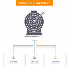 Aim Focus Goal Target Targeting Business Flow Chart Design W