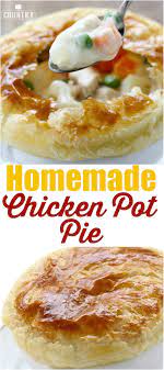 Individual Homemade Chicken Pot Pies Recipe Homemade Chicken Pot Pie Recipes Chicken Pot Pie Recipes