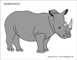 Unique rhinoceros coloring page gallery printable coloring sheet. Rhinoceros Free Printable Templates Coloring Pages Firstpalette Com