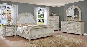 23.6l x 17.8d x 14.5. Buy Crown Mark B1630 Stanley Queen Sleigh Bedroom Set 3 Pcs In White Antique White Faux Leather Online