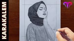#çizim #karakalem #havalı çizimler #anime #çizimler. Basortulu Kiz Cizimleri