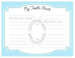 45 Bright Dental Chart For Baby Teeth