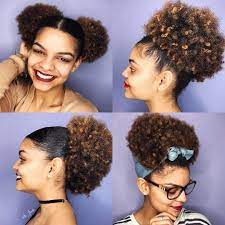 Keep My Hair Out My Face Week Ladies Let S Celebrate Our Type 4 Hair It S Beautiful Natural Hair Puff Hair Puff Natural Hair Styles