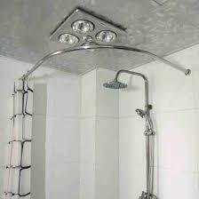 Corner Tub Shower Curtain Rod Decor Ideas Shower Curtain Rods Round Shower Curtain Rod Corner Shower Curtain Rod