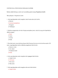 Contoh soal pilihan ganda tentang debat dan jawabannya. Contoh Soal Materi Alat Ukur Listrik Jawabanku Id