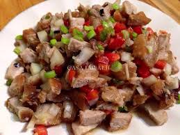 Try This Simple Crispy Sisig Recipe Made From Lechon Kawali Ingredients 1 Lb Lechon Kawali Chopped Into Bi Sisig Recipe Filipino Pork Recipes Sisig