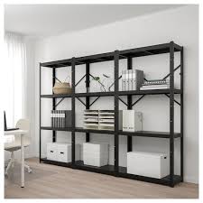 Regissor Glass Door Cabinet Brown 46 1 2x79 7 8 Ikea Shelving Unit Shelving Shelves