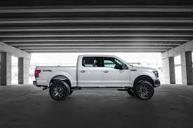 Lifted 4x4 Ford F150 White Platinum With Fuel Contra Wheels And Pro Comp 6 Inch Lift Kit Custom Rad Rides Truck Ford Trucks F150 Ford F150 Lifted Ford Trucks