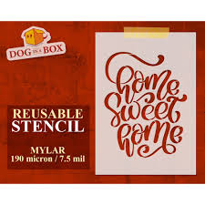 Try using our home décor. Home Sweet Home Stencil N 3 Home Stencil To Paint On Walls Wood And Fabrics Reusable Diy Stencil For Wood Signs