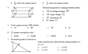 Bank Soal Matematika Kelas 4 Materi Sudut Jawabanku Id