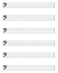 Blank Music Sheet With Base Symbol Sheet Music Music Sheet