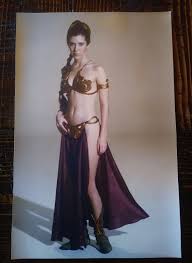 Princess Leia Slave Bikini CANVAS Art Print!!! 11x17 HOT!!! Star Wars, Carrie  Fisher - Etsy