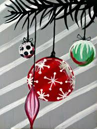 Hangin Around For The Holidays Original By Cocktails N Canvas Local Artist Olivia Wodzis Christmas Canvas Christmas Paintings On Canvas Christmas Paintings