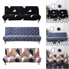 This sofa bed is covered in faux leather, which looks great and is very easy to clean. Stretch Sofa Bed Cover Full Folding Armless Elastic Futon Slipcover Couch Cover Shopee Philippines