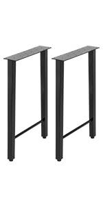 The mabel glass top and metal dining table will bring a smooth, modern styling into almost any room in your home. Happybuy Metal Table Legs Set Of 2 Dining Table Legs 22 Height Desk Legs Trapezoid Shape Bench Legs Feet Industrial Diy Coffee Table Legs 661lbs Load Capacity Steel Table Legs For Kitchen
