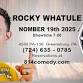 ROCKY WHATULE -  Pins & Grinns Comedy Club @ 814 event image