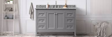 Learn how to build this diy farmhouse bathroom vanity with free plans by shanty2chic! Bathroom Vanities Tops At Menards