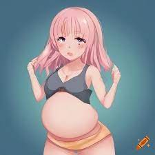 Pregnant anime swimsuit