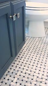 Black And White Checkered Tile Lowes Powder Bathroom Before And After Basket Weave Tile Basketweave Tile Bathroom Black And White Tiles Bathroom