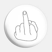 Vector file is layered and grouped for ease of use. The Big Middle Finger Middle Finger Pin Teepublic Au