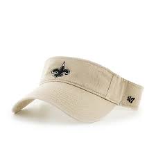 New Orleans Saints Clean Up Visor Khaki 47 Brand Adjustable Hat
