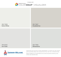 The closest would be crushed ice, but really, it. Thinking Of Going White But Didn T Realize How Many Shades Of White There Are To C High Reflective White Paint Color Schemes Sherwin Williams Crushed Ice Paint