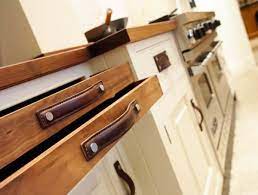 Leather Cabinet Handles 600x453 Old Leather Belt Diy Ideas Leather Kitchen Kitchen Cabinet Hardware Home Furnishings