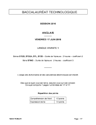 The calculator will find the degree, leading coefficient, and leading term of the given polynomial function. Fillable Online Sujet Du Bac Stmg Sti2d St2s Anglais Lv1 2016 Mtropole Sujet Officiel Complet De L Preuve D Anglais Lv1 Du Bac Stmg Sti2d St2s 2016 En Mtropole France Fax Email Print Pdffiller