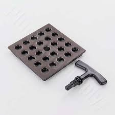 One of the jaclo colors might work. 4 Inch Bronze Square Shower Drain Cover With Hair Catcher Set Home Garden Patterer Home Improvement